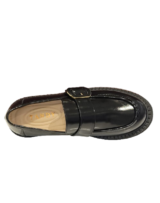 탠디 [갤러리아] 탠디 여성 청키 로퍼 (4CM) J1575 BLACK 착용컷