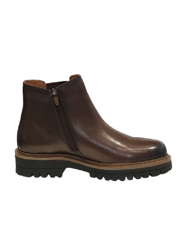 탠디 [갤러리아] 탠디 남성 첼시부츠 (4CM) Q19086 BROWN 착용컷