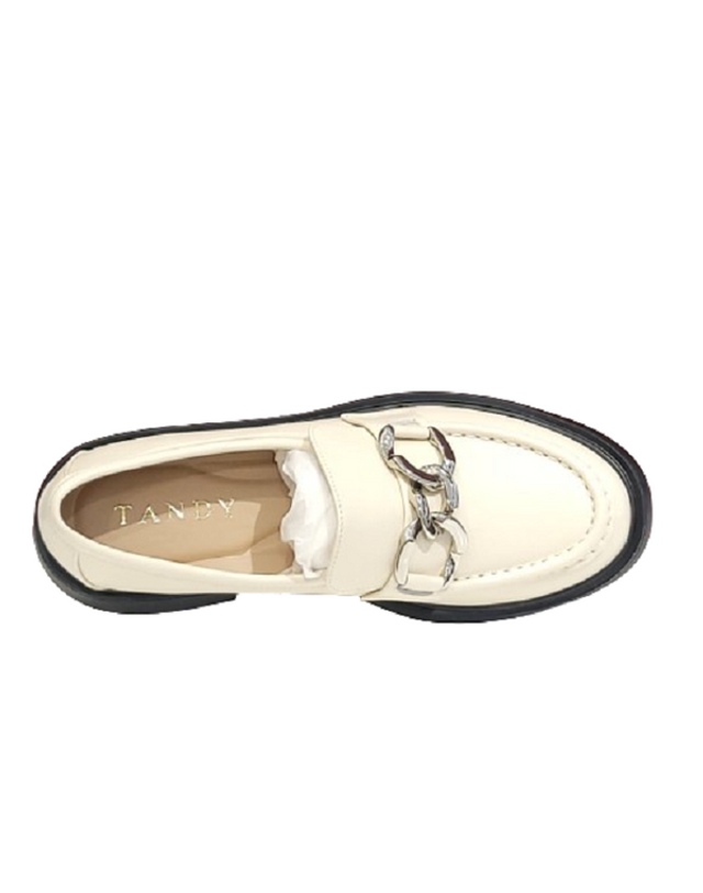 탠디 [갤러리아] 탠디 여성 키높이 로퍼 (4.5CM) G25014 IVORY 착용컷