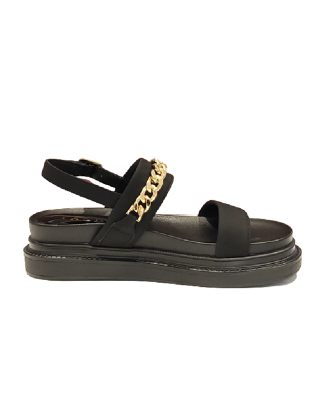 탠디 [갤러리아] 탠디 여성 스트랩샌들 (5CM) J1551 BLACK 착용컷