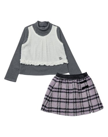 [갤러리아] 티파니주니어 레이어드프릴반넥티+체크스커트 SET T56KAT030/T56KAS010