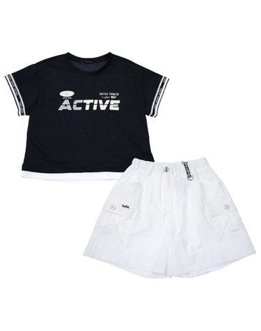 [갤러리아] 티파니주니어 BK 피케이 반팔티+IV화섬바지 셋업 T63KAT060/T63KBP060
