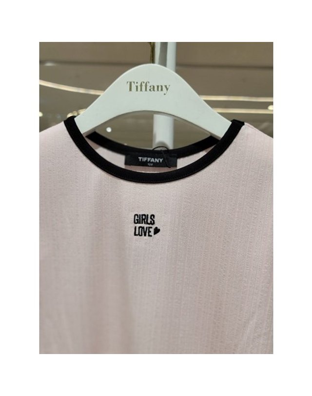 티파니주니어 [갤러리아] 티파니주니어 PK 인타록배색 골지티/T63KBT060 착용컷