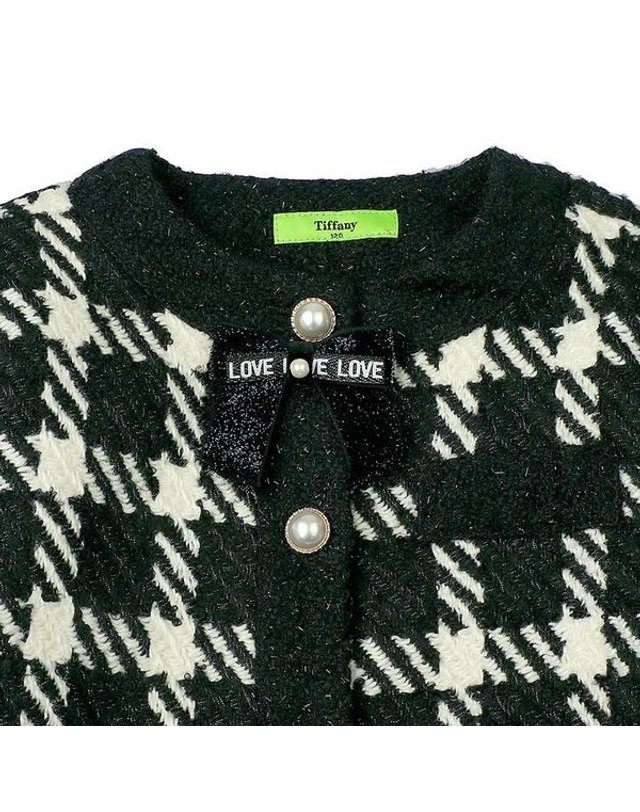 티파니주니어 [갤러리아] 티파니주니어 초겨울/키즈 데일리 트위드 셋업 T45KAK020/T45KAS030 착용컷