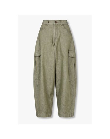 폴스미스 [갤러리아] 26FW [PAUL SMITH] 여성 배럴 레그 카고 데님 팬츠 5726325551