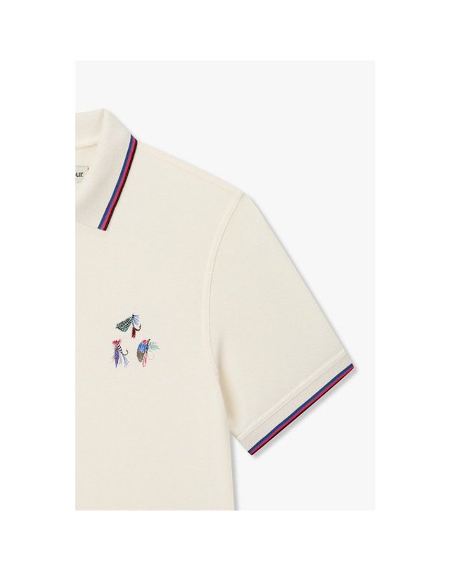 폴스미스 [갤러리아] 26SS[BARBOUR X PAUL SMITH] 루어 모티프 폴로 셔츠 착용컷