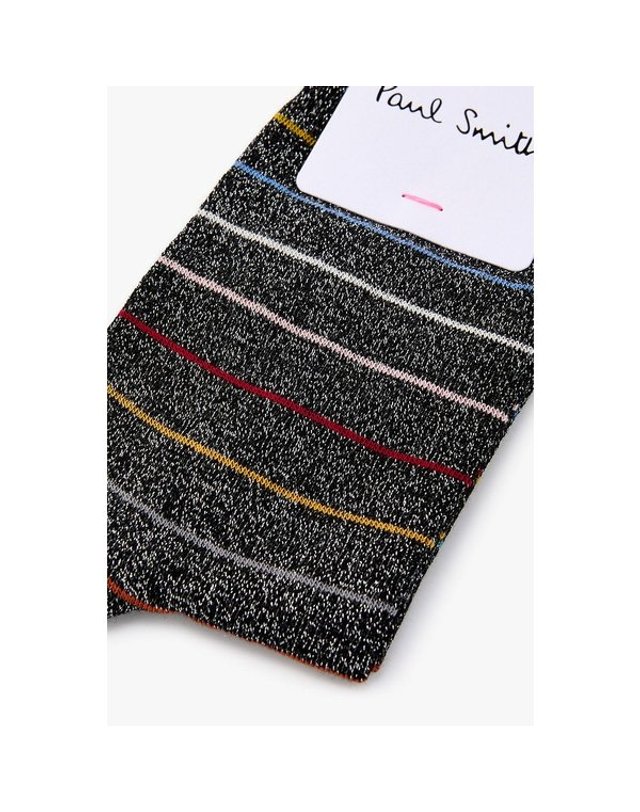 폴스미스 [갤러리아] 26FW [PAUL SMITH] 여성 스트라이프 글리터 삭스 5726340553 착용컷