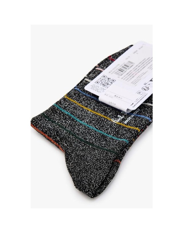 폴스미스 [갤러리아] 26FW [PAUL SMITH] 여성 스트라이프 글리터 삭스 5726340553 착용컷