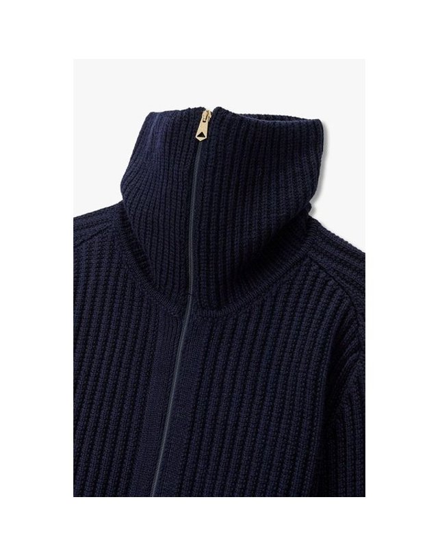 폴스미스 [갤러리아] 26FW [PAUL SMITH] 여성 립 터틀넥 래글런 집업 가디건 5726328552 착용컷