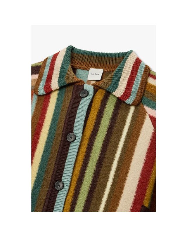폴스미스 [갤러리아] 26FW [PAUL SMITH]여성 시그니처 스트라이프 울 가디건 5726328556 착용컷
