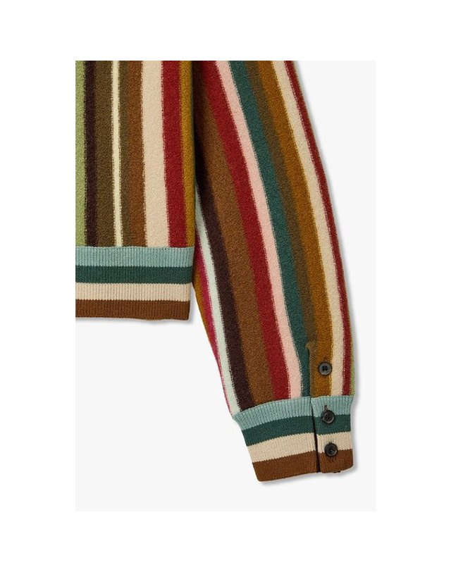 폴스미스 [갤러리아] 26FW [PAUL SMITH]여성 시그니처 스트라이프 울 가디건 5726328556 착용컷