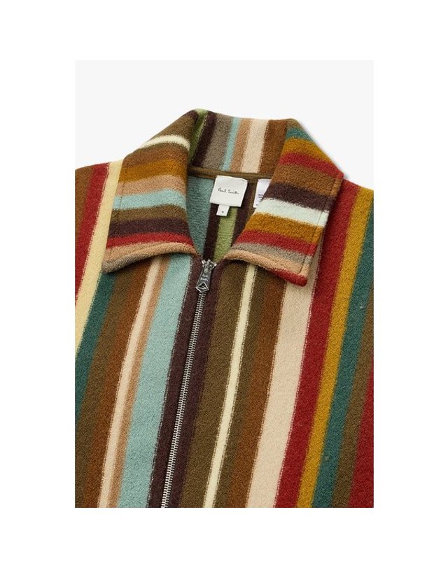 폴스미스 [갤러리아] 26FW [PAUL SMITH] 스트라이프 집업 가디건 5716328110 착용컷