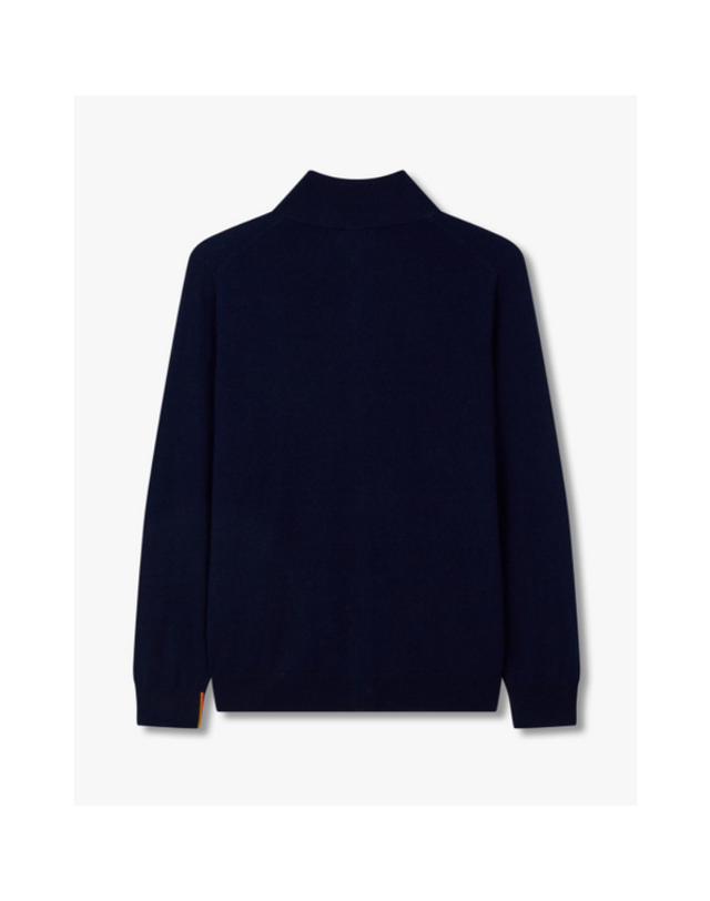 폴스미스 [갤러리아] 24FW [PAUL SMITH] 퍼넬 넥 캐시미어 니트 집업 가디건 5714328117 착용컷