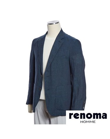 [갤러리아] 레노마 S/S 홑겹 프리미엄 네이비 린넨 자켓 RRJMBJ51A