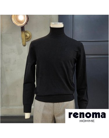 [갤러리아] 레노마 26FW 신상 부드러운 블랙 터틀넥 RSCIKT98A