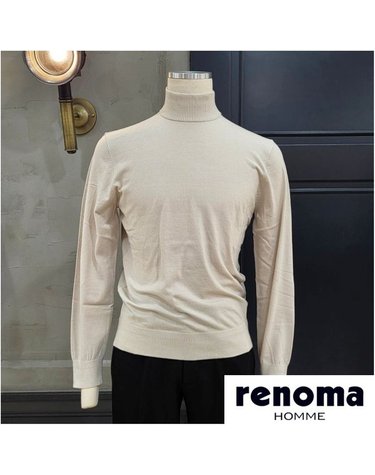 [갤러리아] 레노마 26FW 신상 부드러운 크림 반목티 RSCIKT95A