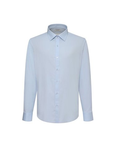 [갤러리아] [밴브루] 면스판 트윌 슬림핏 긴팔셔츠 BPFSL1101BU [갤러리아]