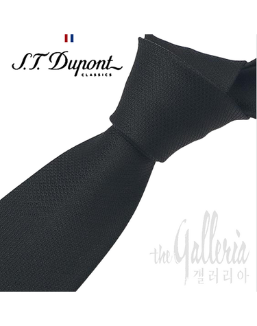 [갤러리아] [듀퐁]25년 F/W  블랙 슬림 솔리드 넥타이,TE5FM61ET901TBK  A