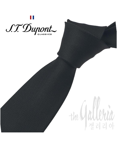 [갤러리아] [듀퐁]25년 F/W  블랙 슬림 솔리드 넥타이,TE5FM61ET900TBK  A