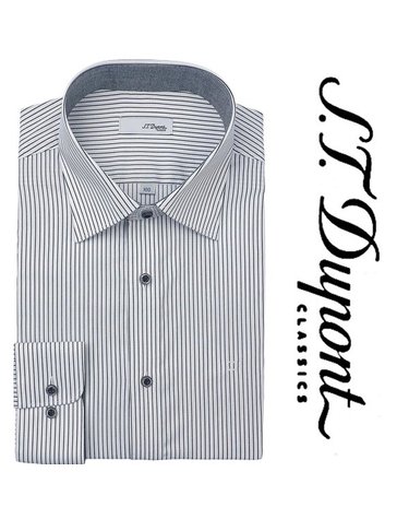 [갤러리아] [듀퐁]26년S/S(슬림핏) 스판소재 핀스트라이프셔츠 ,SE6SM21LS365SGY  A