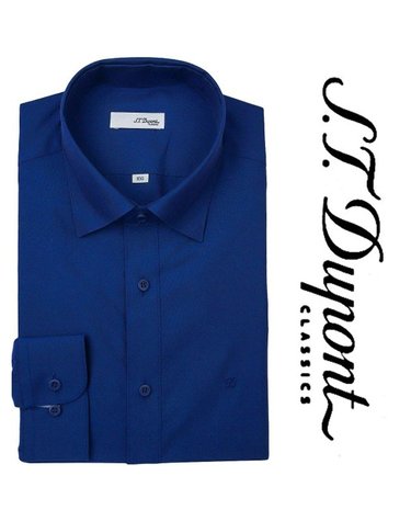 [갤러리아] [듀퐁]26년S/S(슬림핏)면텐셀 네이비셔츠 ,SE6SM21LS314SNY  A