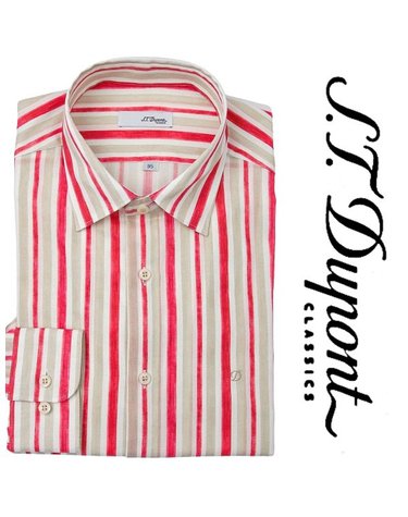 [갤러리아] [듀퐁]26년S/S(슬림핏) 멀티 스트라이프프린트셔츠 ,SE6SM21LS322SRD  A