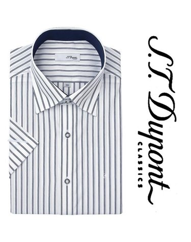 [갤러리아] [듀퐁]26년S/S(슬림핏/반소매)스트라이프 셔츠,SE6MM21HS310SNY  A