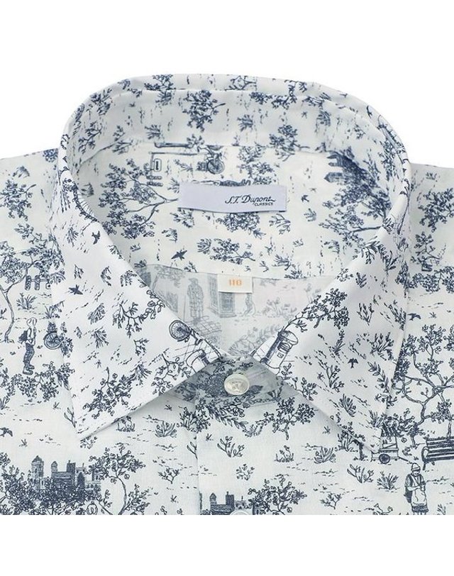 에스티듀퐁 에스.티. 듀퐁 [갤러리아] [듀퐁]26년S/S(일반핏) 그레이셔츠[SE6SM11LS519SGY] A 착용컷