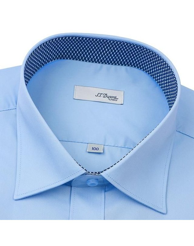 에스티듀퐁 에스.티. 듀퐁 [갤러리아] [듀퐁]26년S/S(슬림핏) 스판소재 블루셔츠 ,SE6SM21LS362SBU A 착용컷