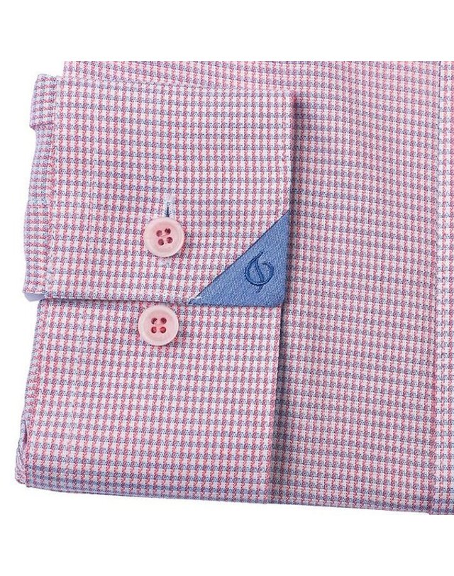 에스티듀퐁 에스.티. 듀퐁 [갤러리아] [듀퐁]26년S/S(일반핏) 미니 체크 셔츠[SE6SM11LS115SPK] A 착용컷