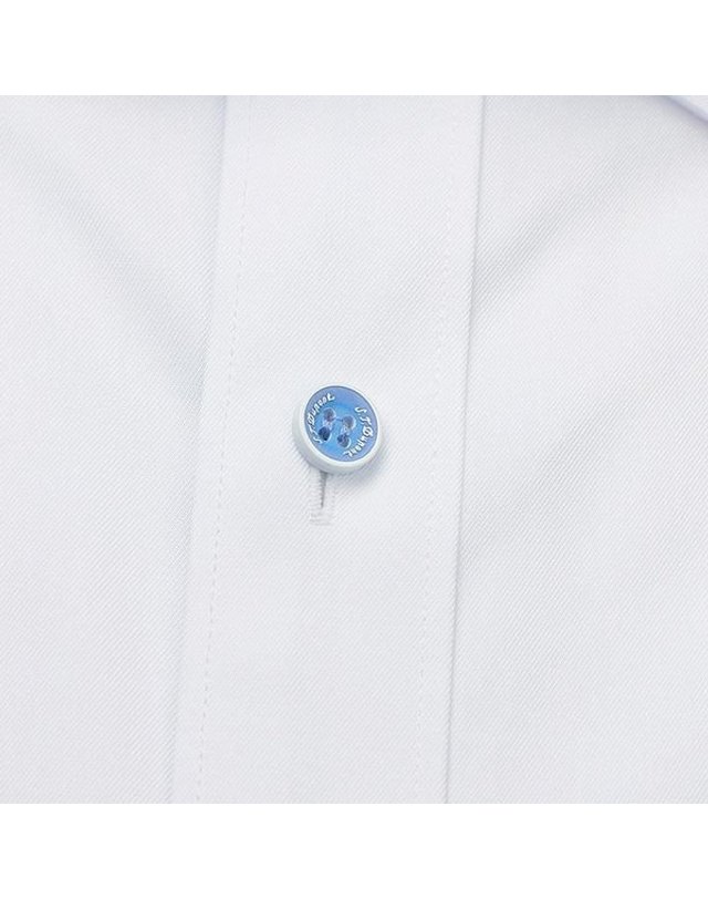 에스티듀퐁 에스.티. 듀퐁 [갤러리아] [듀퐁]26년S/S(슬림핏)120수면 혼방 화이트셔츠 ,SE6SM21LS309SWH A 착용컷