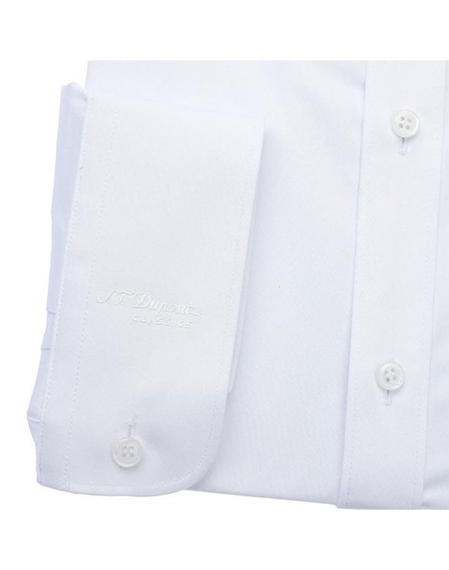 에스티듀퐁 에스.티. 듀퐁 [갤러리아] [듀퐁]25년S/S(일반핏)구김이 없는 빅사이즈셔츠 SE6SM 11LS175SWH 52 착용컷