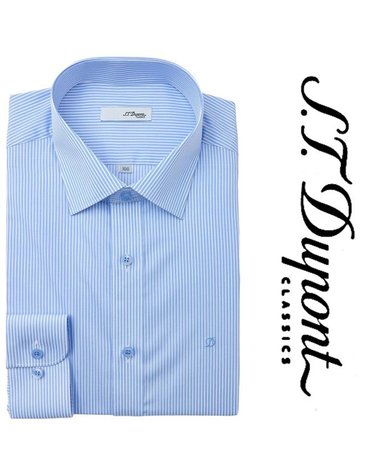 [갤러리아] [듀퐁]25년S/S(슬림핏) 120수 런던스트라이프 셔츠 ,SE5SM21LS320SBU