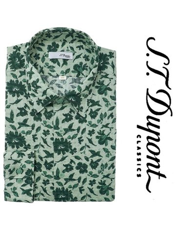 [갤러리아] [듀퐁]25년S/S(일반핏) 써커 프린트셔츠 , SE5SM11LS124SGE
