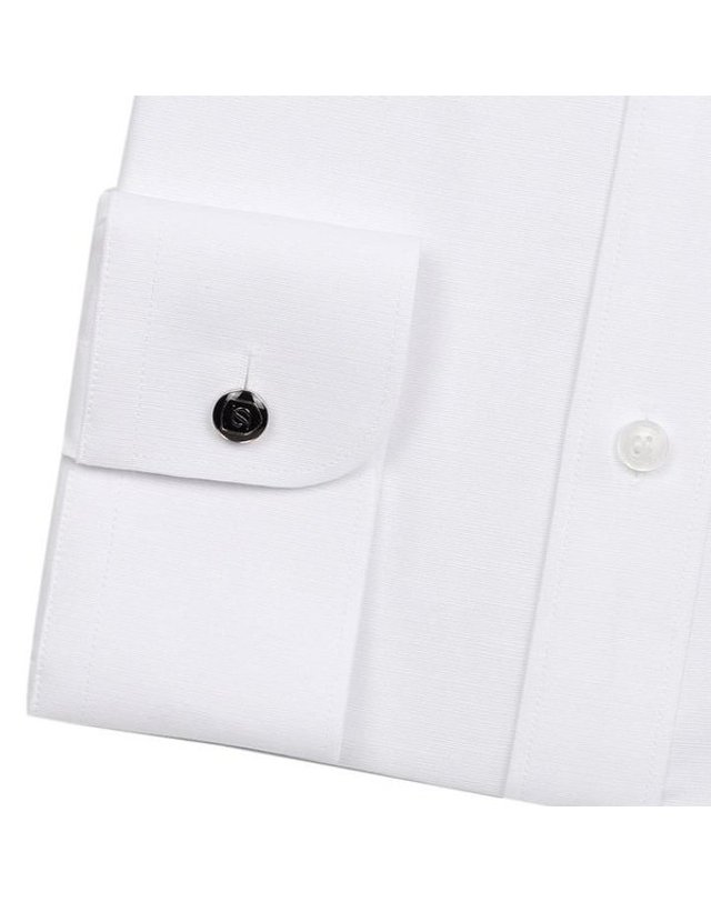 에스티듀퐁 에스.티. 듀퐁 [갤러리아] 23년 S/S 도비 면 아사 일반핏 와이셔츠(SE3SM11LS108SWH) 착용컷