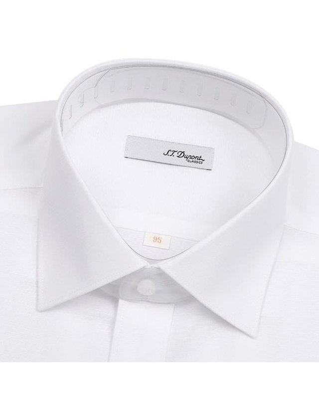 에스티듀퐁 에스.티. 듀퐁 [갤러리아] 23년 S/S 도비 면 아사 일반핏 와이셔츠(SE3SM11LS108SWH) 착용컷