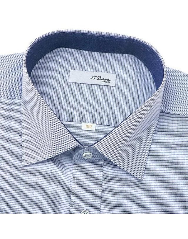 에스티듀퐁 에스.티. 듀퐁 [갤러리아] [듀퐁]25년S/S(일반핏) 체크패턴셔츠, SE5SM11LS118SNY 착용컷