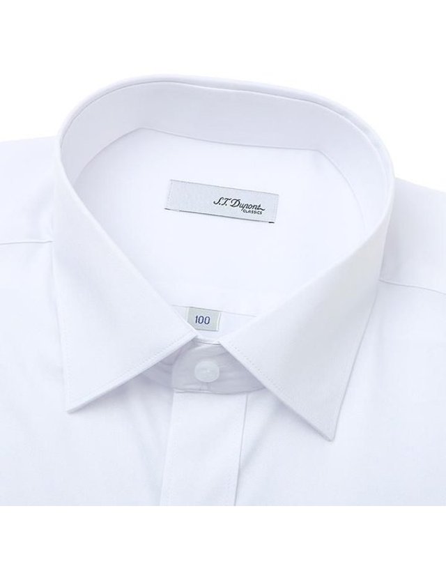 에스티듀퐁 에스.티. 듀퐁 [갤러리아] [듀퐁]25년S/S(슬림핏)스트레치셔츠 ,SE5SM21LS305SWH 착용컷