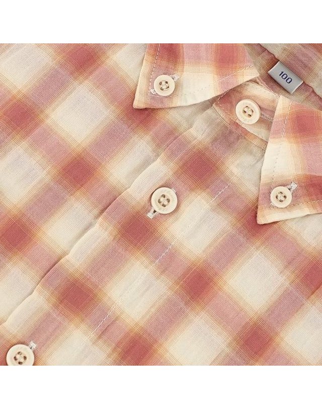 에스티듀퐁 에스.티. 듀퐁 [갤러리아] 25년 S/S 상품 듀퐁 긴소매 면써커 체크셔츠(슬림핏)SE5SM21LS346SOR 착용컷