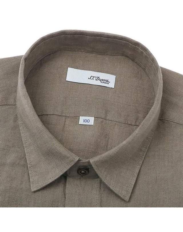에스티듀퐁 에스.티. 듀퐁 [갤러리아] [듀퐁]25년S/S(슬림핏)빈티지 린넨셔츠 ,SE5SM21LS331SKH 착용컷