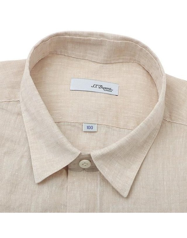 에스티듀퐁 에스.티. 듀퐁 [갤러리아] [듀퐁]25년S/S(슬림핏)빈티지 린넨셔츠3종 택1 ,SE5SM21LS331SBE 외 착용컷