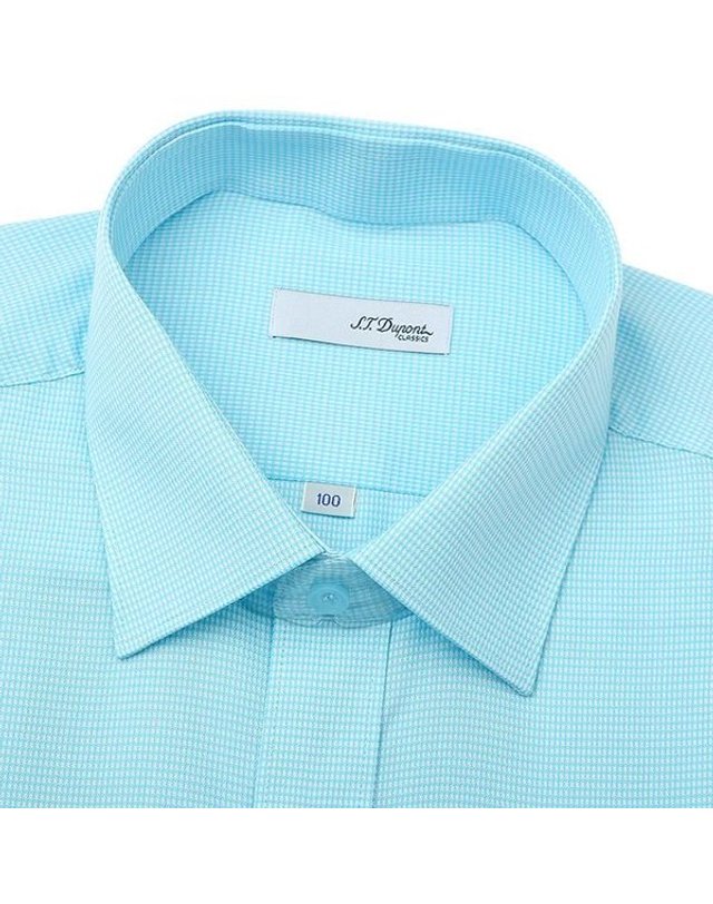 에스티듀퐁 에스.티. 듀퐁 [갤러리아] [듀퐁]25년S/S(슬림핏)체크 도비셔츠 ,SE5SM21LS319SMI 착용컷