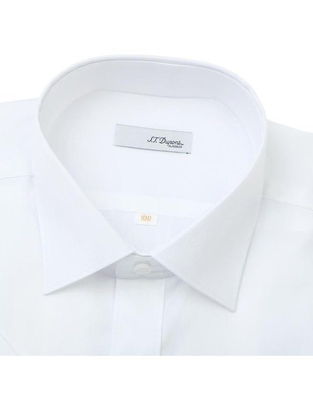 에스티듀퐁 에스.티. 듀퐁 [갤러리아] [듀퐁]25년S/S(일반핏/반소매) 화이트셔츠, SE5MM11HS101SWH 착용컷