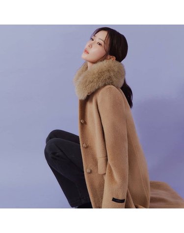 [갤러리아] [25FW] 알파카 혼방 폭스퍼카라 코트 (BLHAY2691)BLH2691