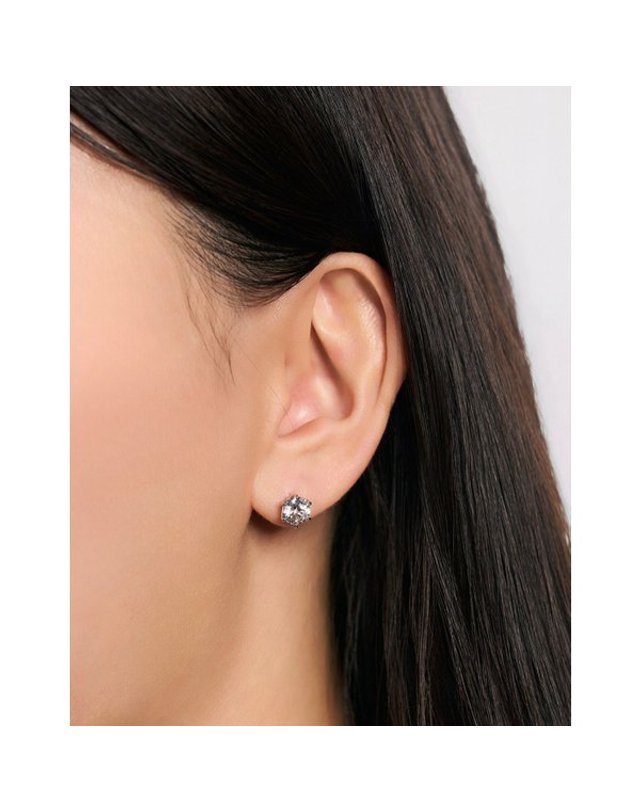 로이드 [갤러리아] [로이드] L-다이아몬드 시그니처 6프롱 솔리테어 1.0CT 14K 귀걸이 (화이트) 착용컷