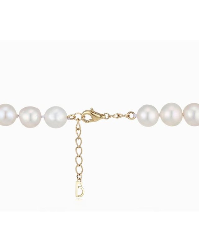 로이드 [갤러리아] [로이드] 베이직 8mm 담수진주 비드 14K 목걸이 착용컷
