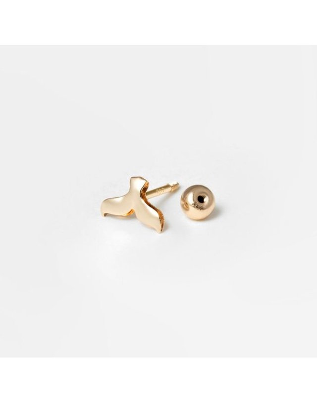 로이드 [갤러리아] [로이드] 볼륨 고래꼬리 14K 피어싱 (8mm) 착용컷