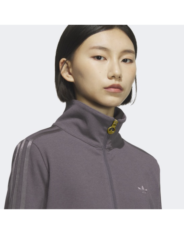 에비씨마트 [갤러리아] [ADIDAS]골조직 칼라 전장 지퍼 트랙 탑_KB5446 착용컷