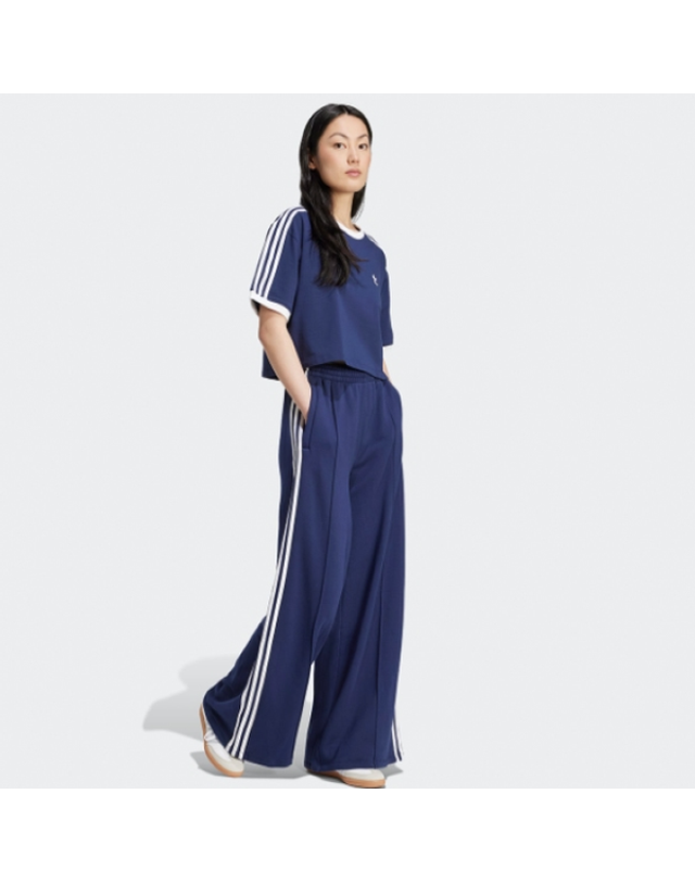 에비씨마트 [갤러리아] [ADIDAS](여성용)3S 루즈 프렌치 테리 와이드 레그 팬츠/JC5765 착용컷