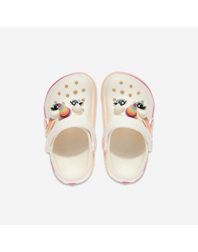 에비씨마트 [갤러리아] [CROCS](아동용)클래식 아이 엠 레인보우 유니콘 클로그 토들러/CRS212508 착용컷